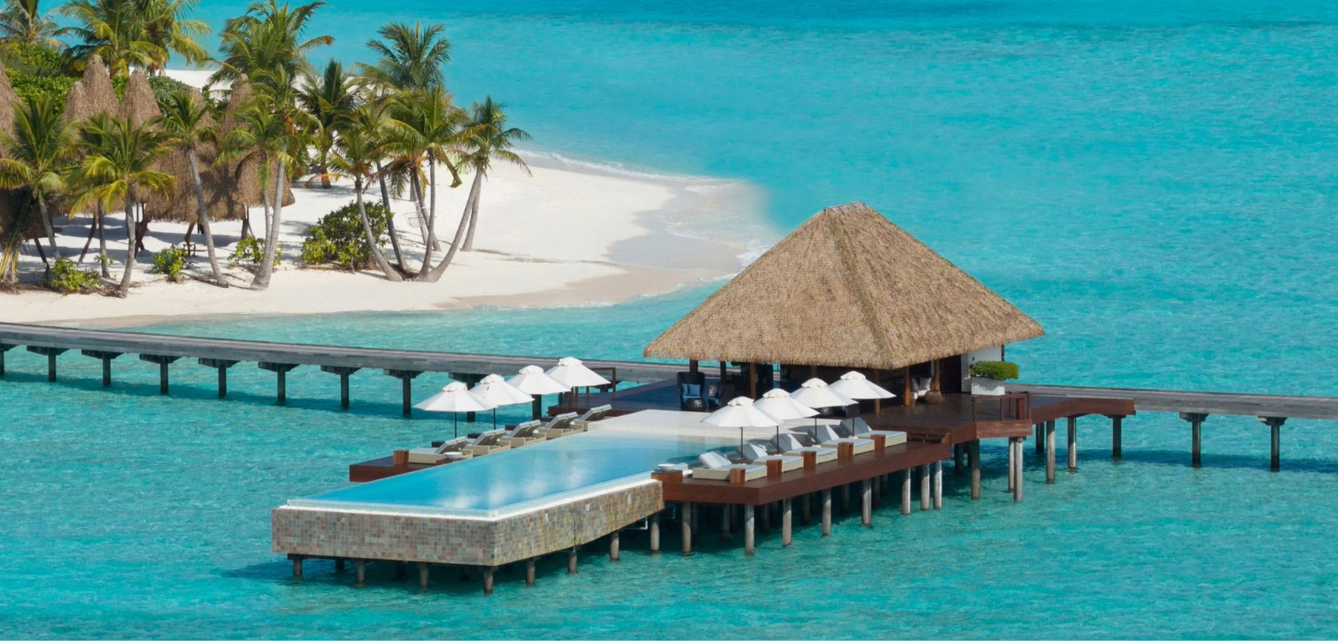 Udaras Overwater Infinity Pool Bar in Maldives